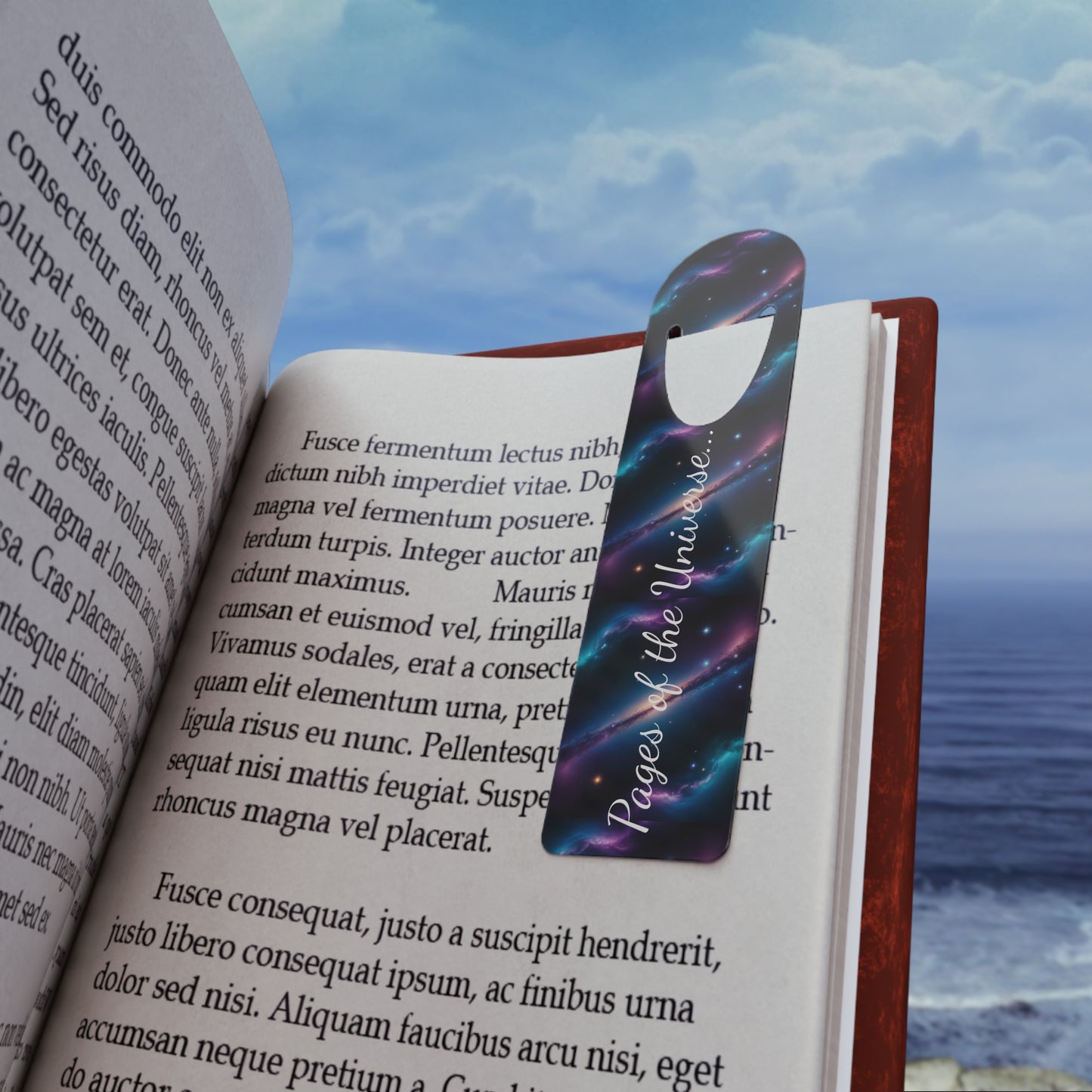Galaxy Metal Bookmark — “Pages of the Universe” Stargazer Reading Marker