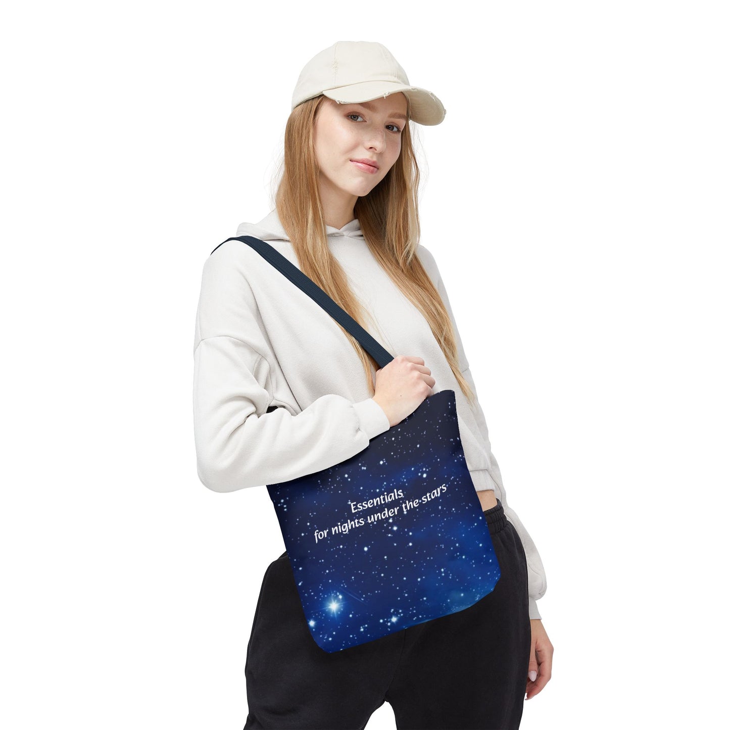 Starry Night Tote Bag — "Essentials for nights under the stars" Canvas Tote