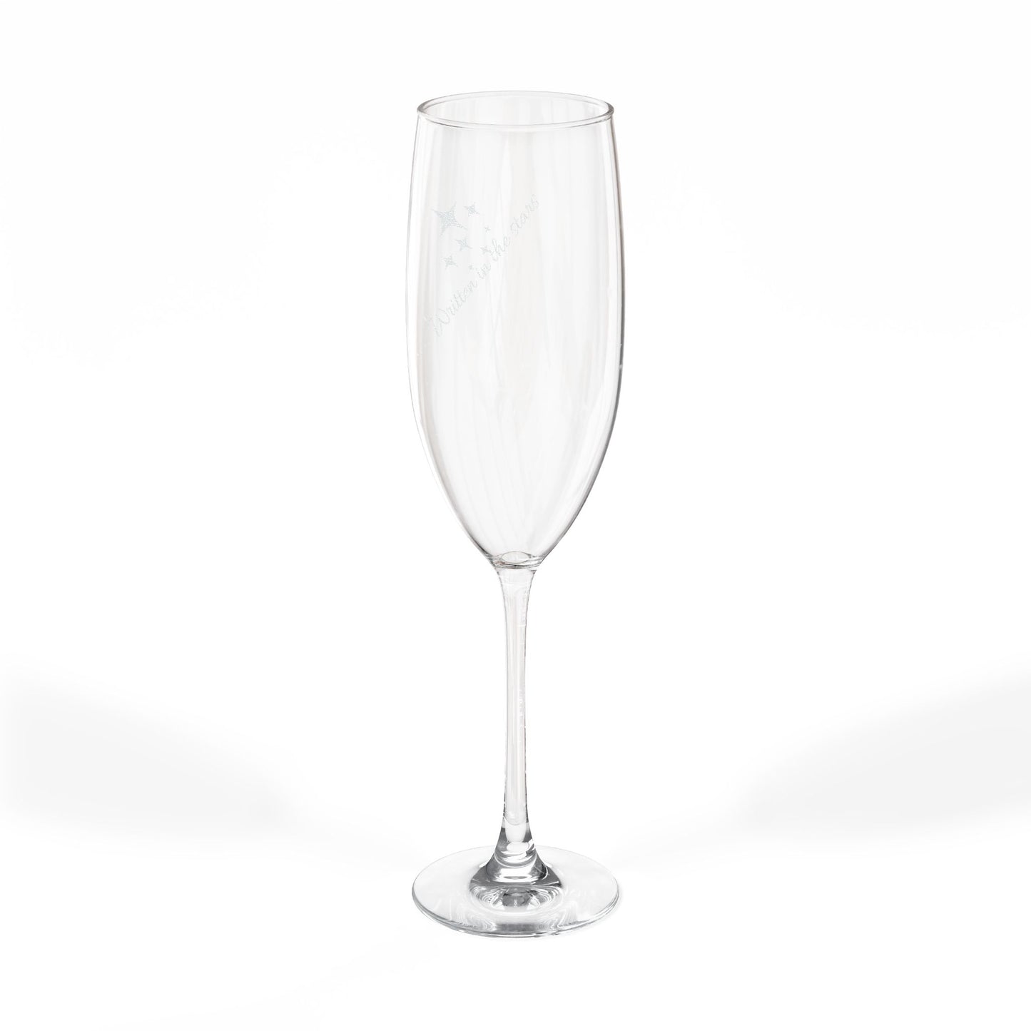 Engraved 8oz Champagne Flute — Stars & Sparkle Celebration Glass
