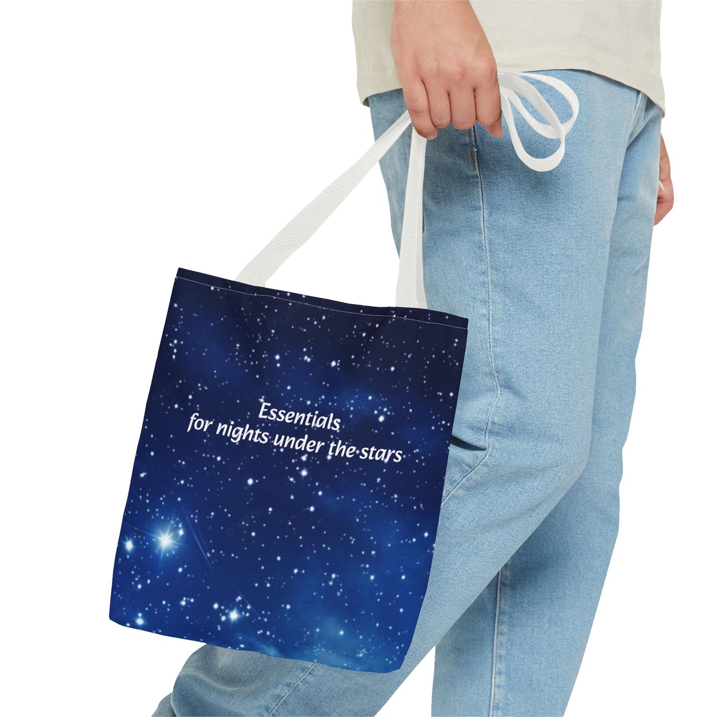 Starry Night Tote Bag — "Essentials for nights under the stars" Canvas Tote
