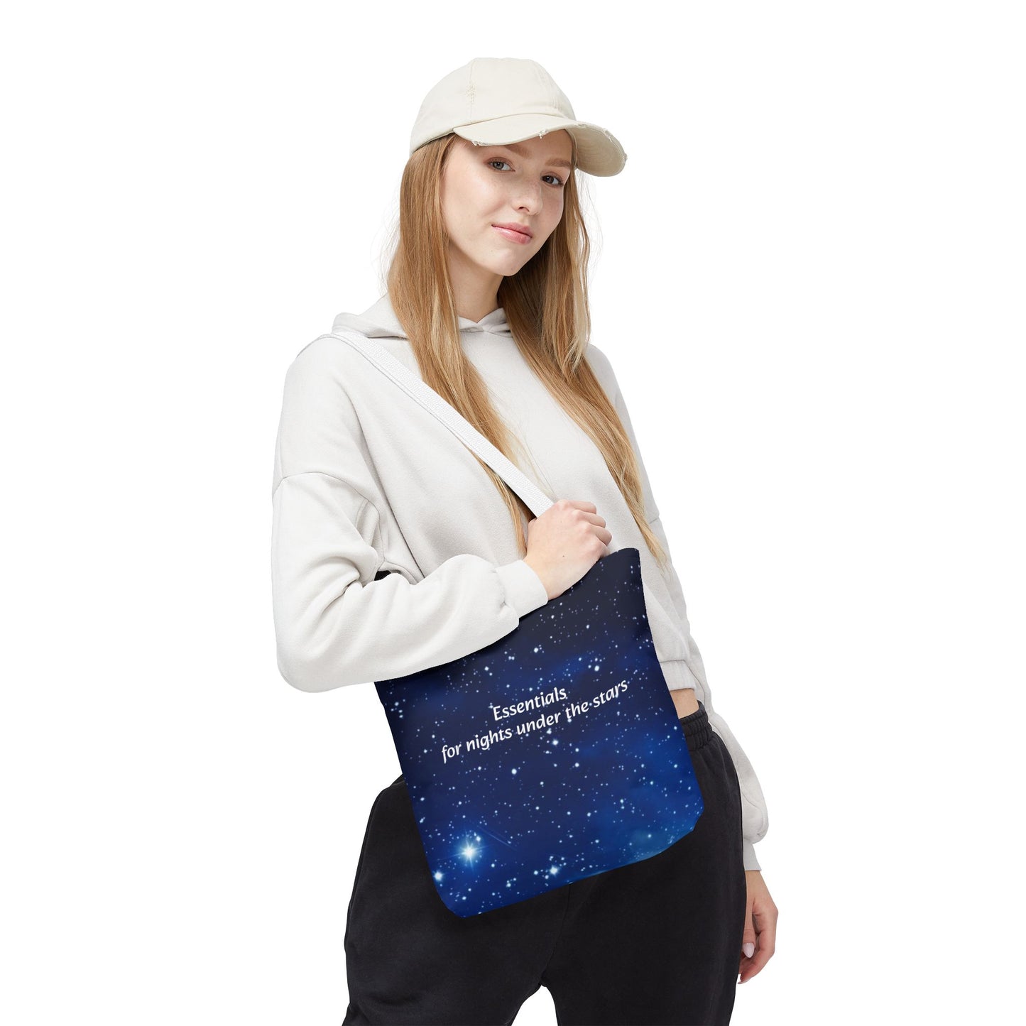 Starry Night Tote Bag — "Essentials for nights under the stars" Canvas Tote