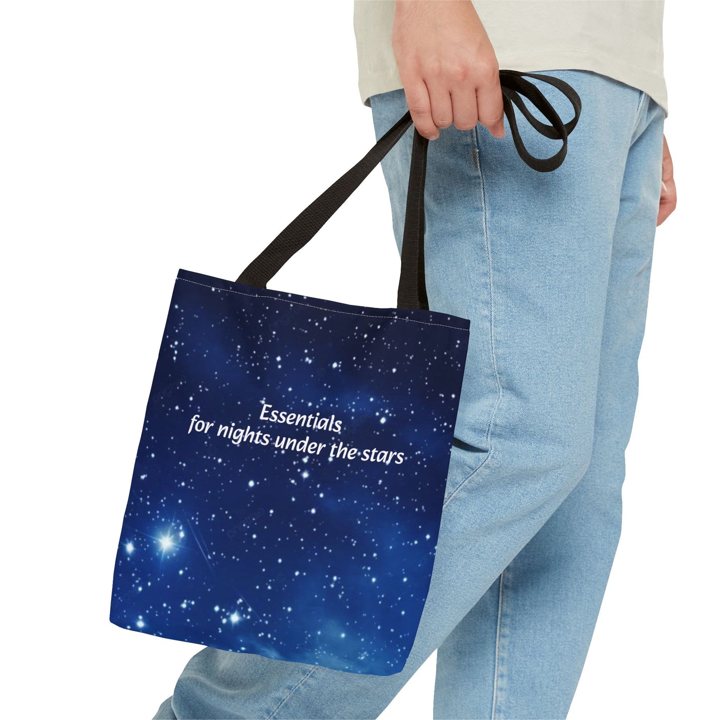 Starry Night Tote Bag — "Essentials for nights under the stars" Canvas Tote