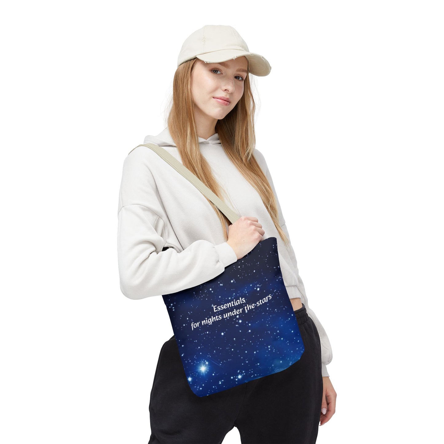 Starry Night Tote Bag — "Essentials for nights under the stars" Canvas Tote