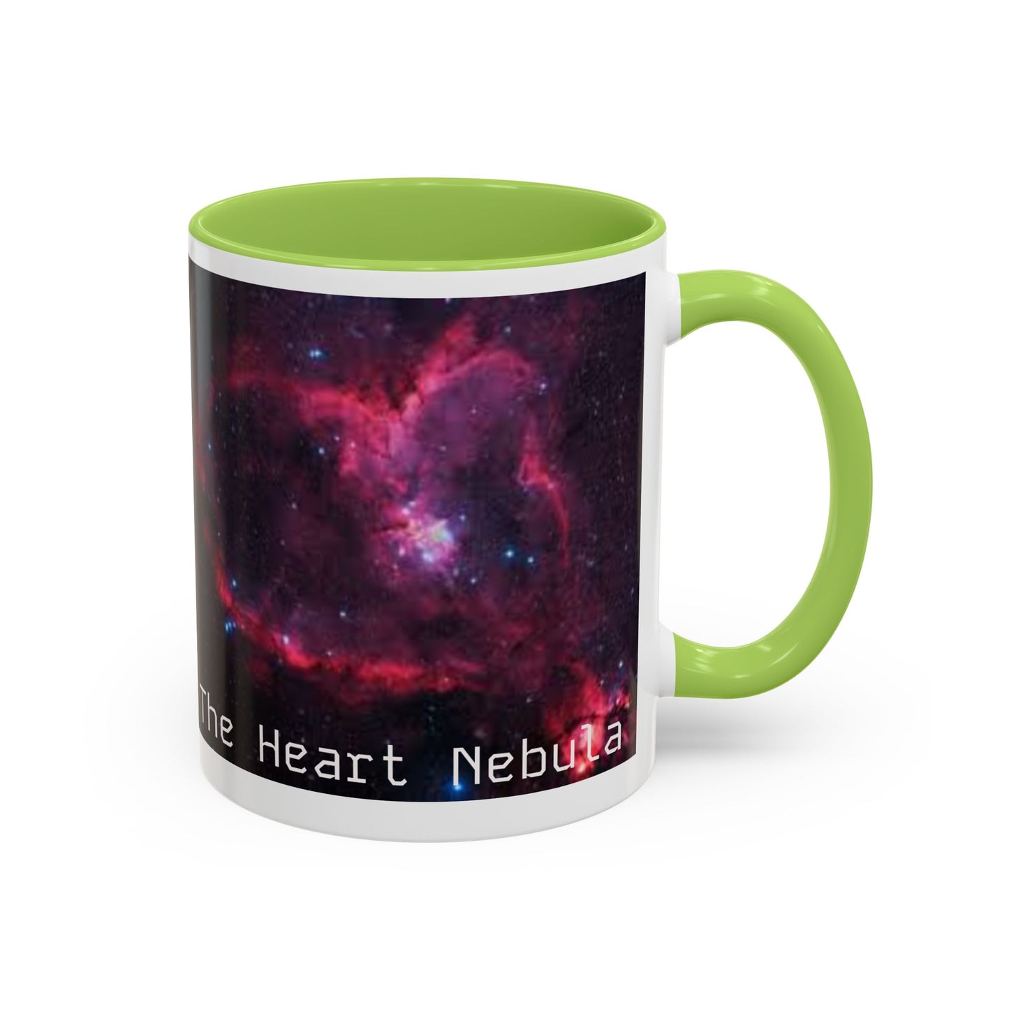 Heart Nebula Coffee Mug — Space Galaxy Accent Mug (11/15oz)