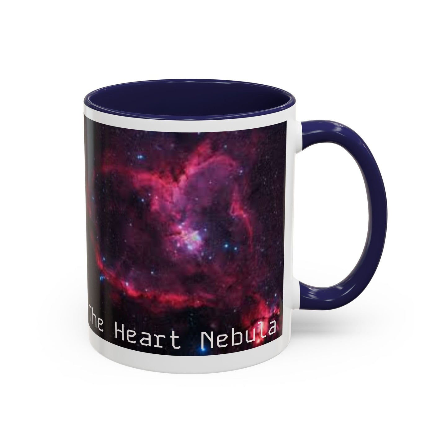 Heart Nebula Coffee Mug — Space Galaxy Accent Mug (11/15oz)