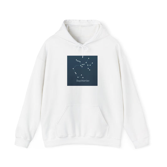 Sagittarius Constellation Hoodie — Minimal Zodiac Star Map Sweatshirt