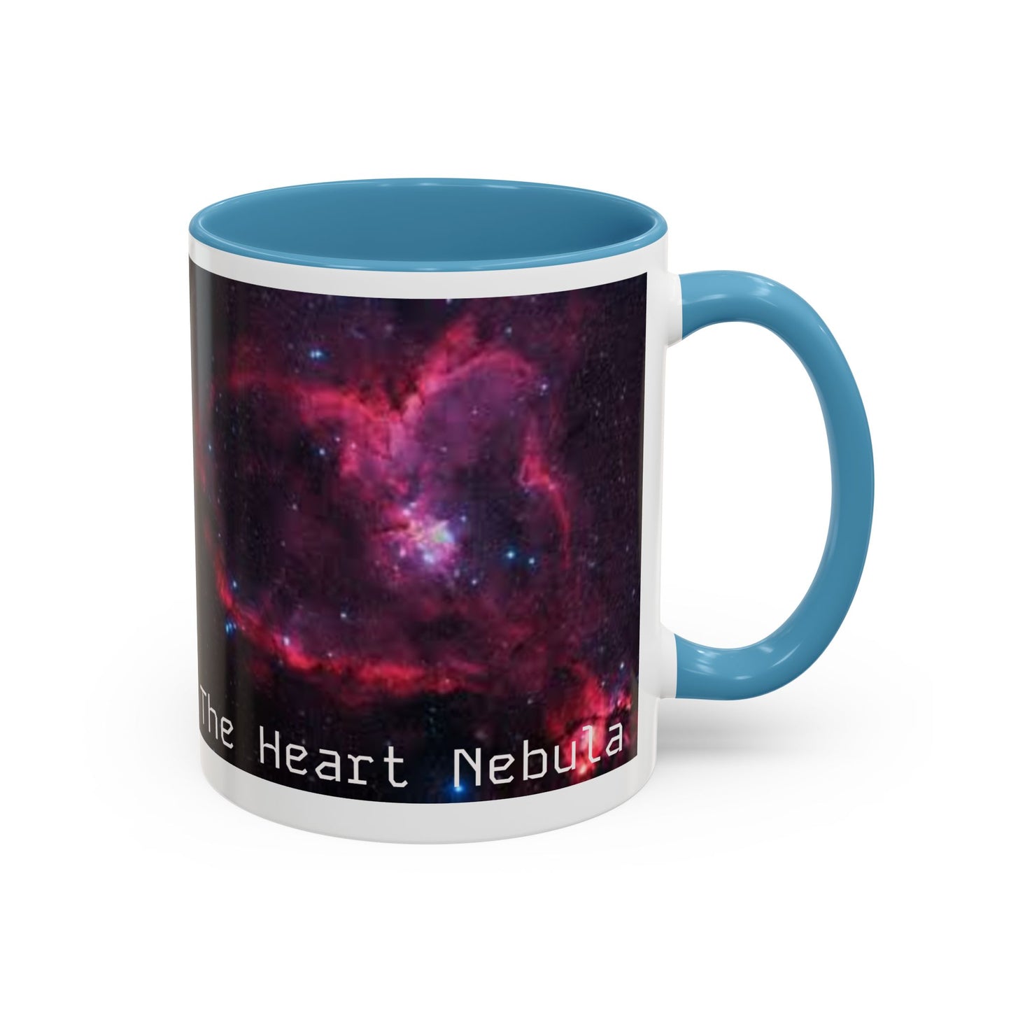 Heart Nebula Coffee Mug — Space Galaxy Accent Mug (11/15oz)