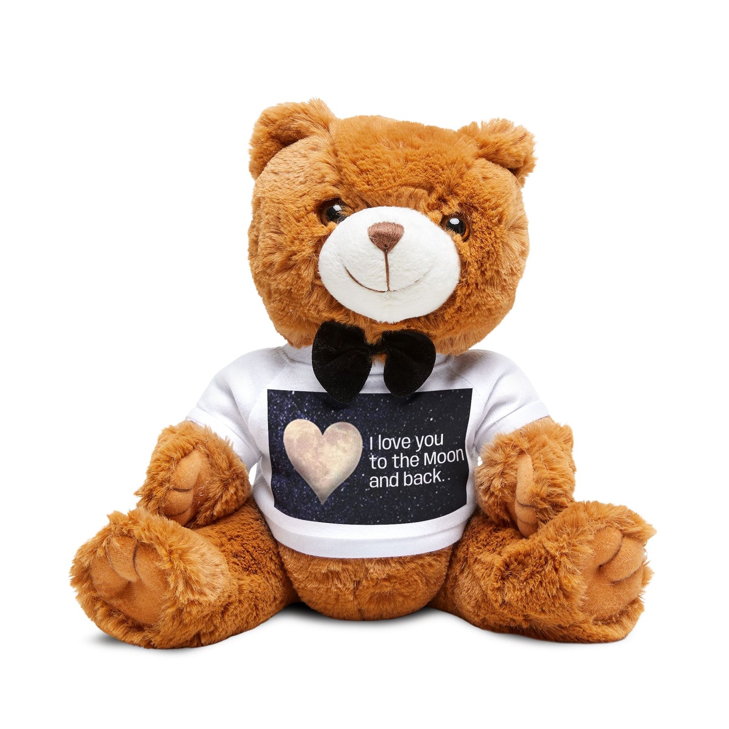 Plush Teddy Bear with 'I Love You to the Moon and Back' T‑Shirt