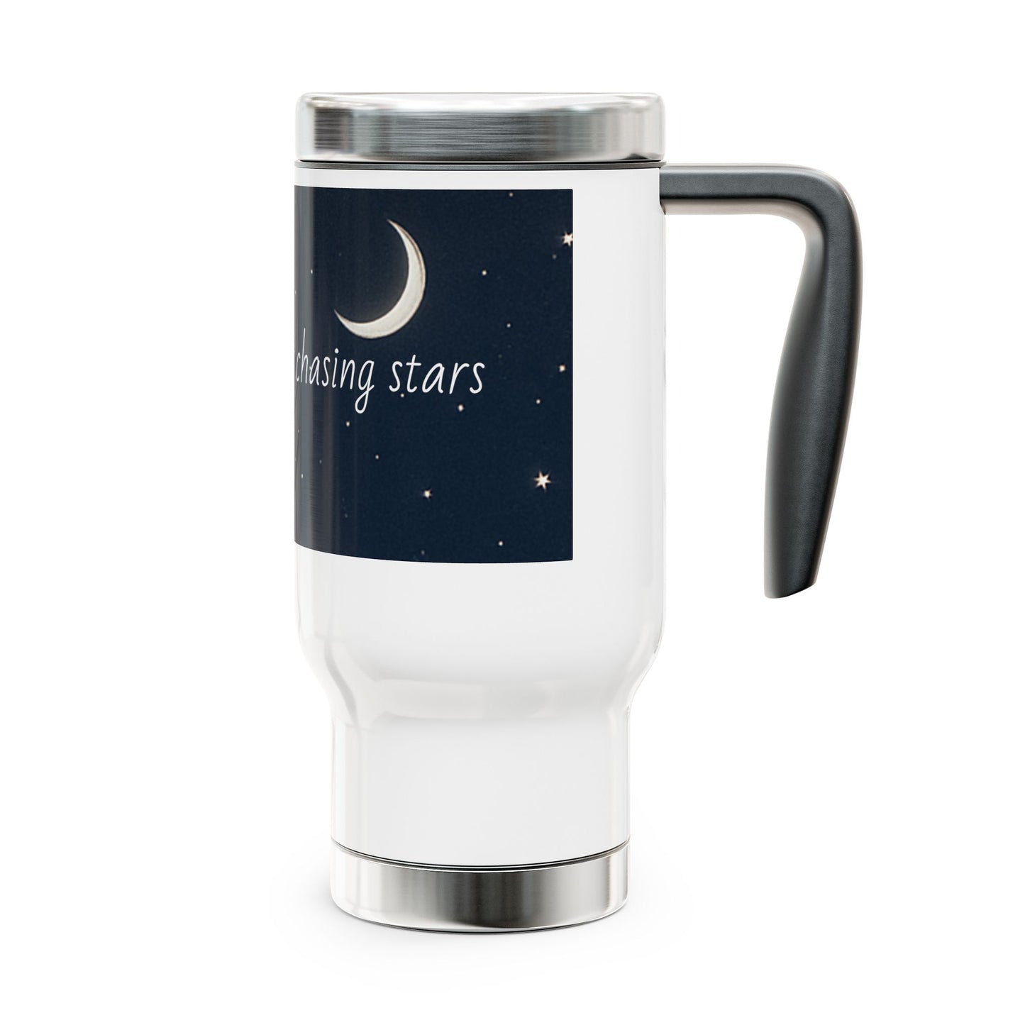 Galaxy Travel Mug — “For nights spent chasing stars” 14oz Stainless Steel