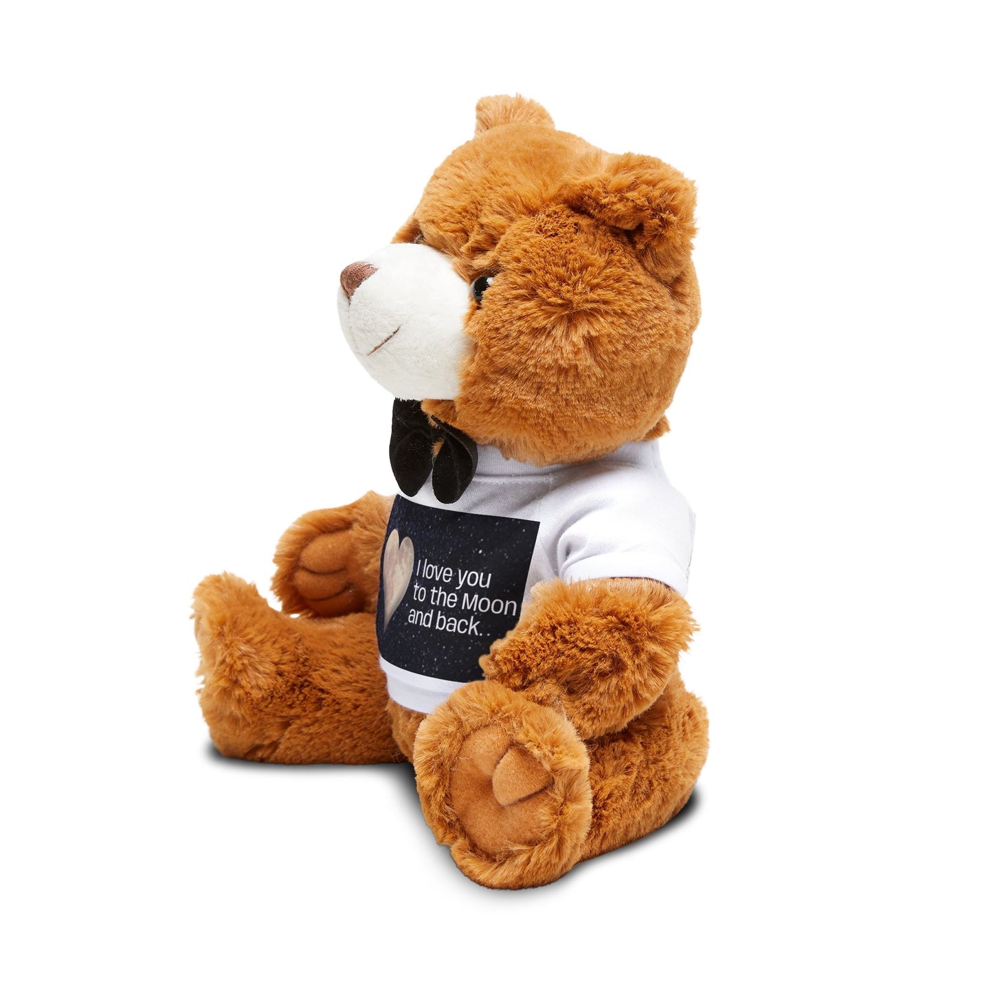 Plush Teddy Bear with 'I Love You to the Moon and Back' T‑Shirt