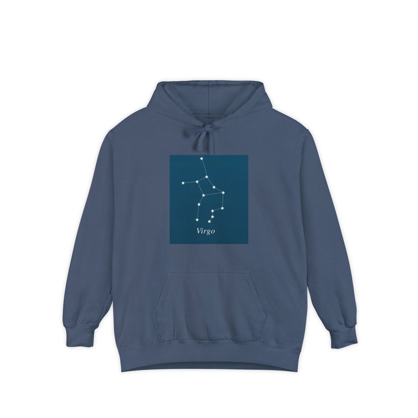 Virgo Constellation Hoodie — Minimal Zodiac Graphic Sweatshirt