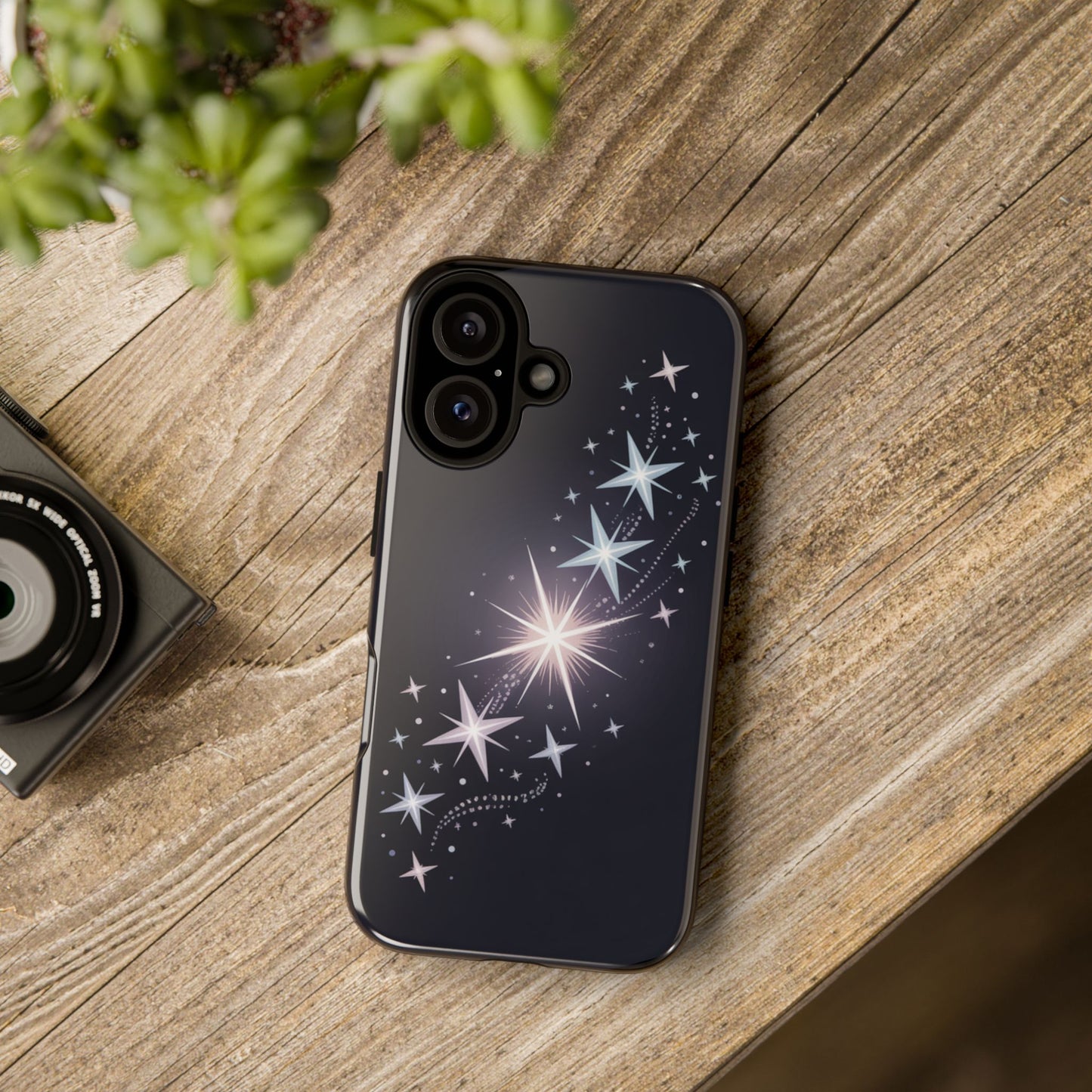 Phone Case — Sparkling Starburst Tough Case | Protective Glitter Galaxy Design