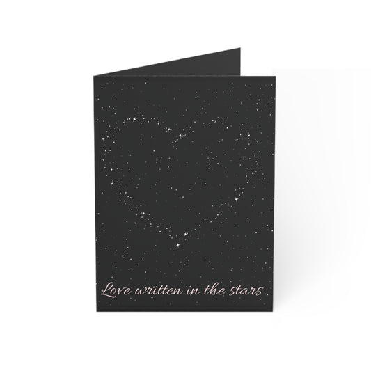 Greeting Card — "Love Written in the Stars" Romantic Constellation Notecard (Single or Bulk Packs)