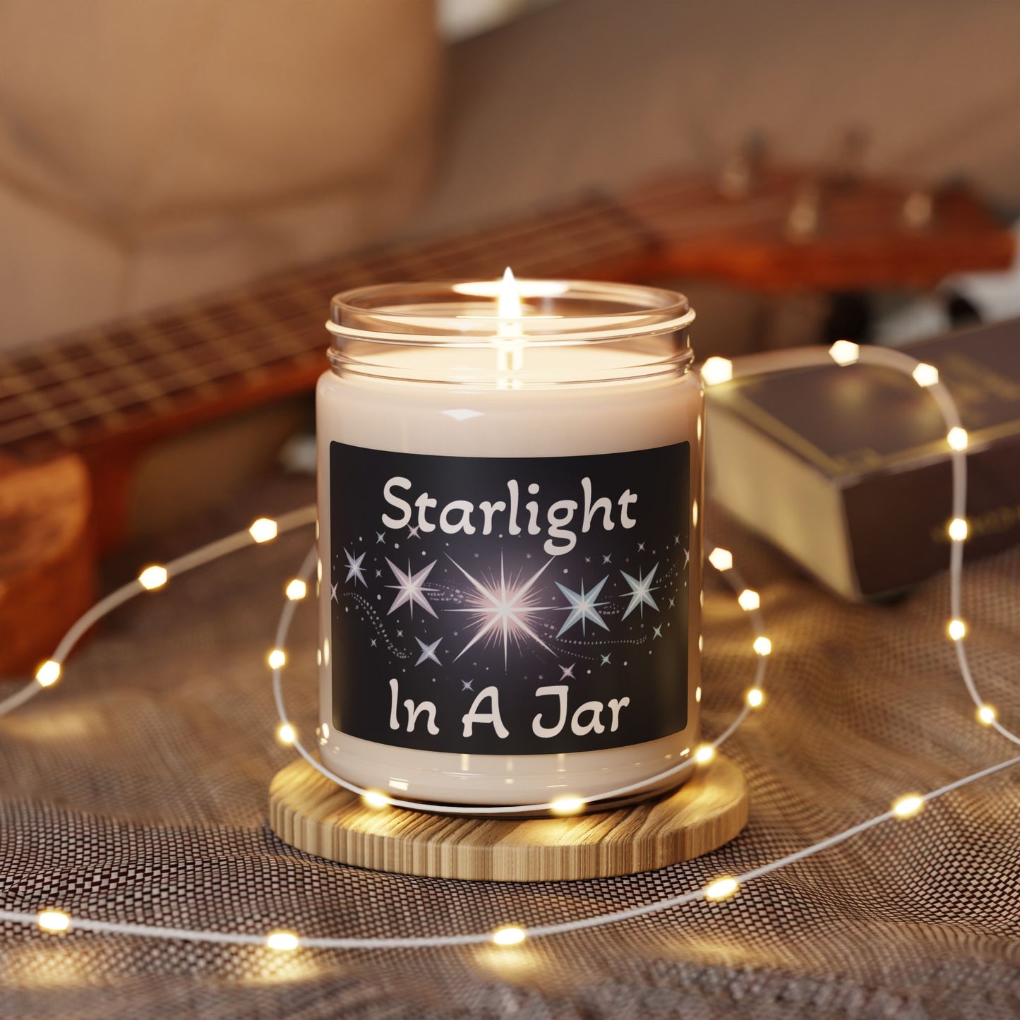 Starlight in a Jar Scented Soy Candle – 9oz Aromatherapy Candle for Relaxation & Gift-Giving