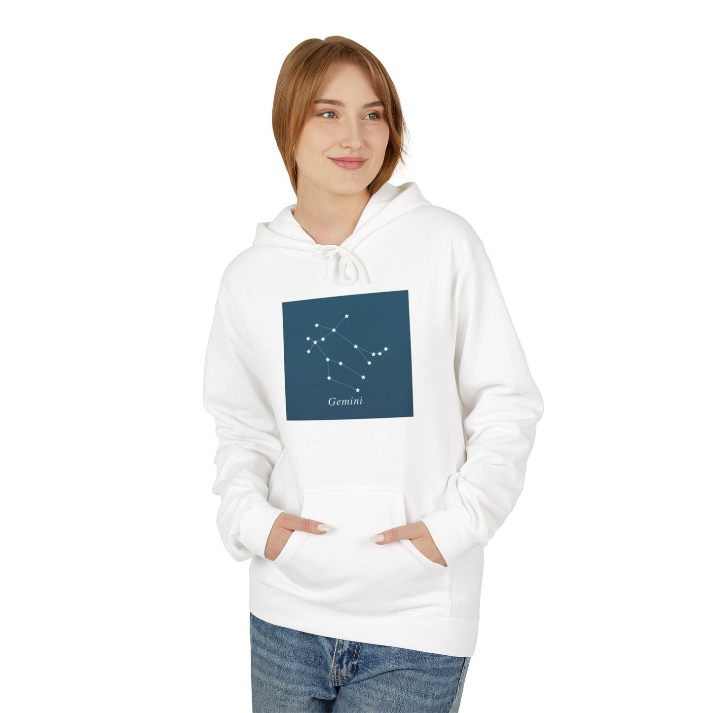 Gemini Constellation Hoodie – Zodiac Star Map Pullover