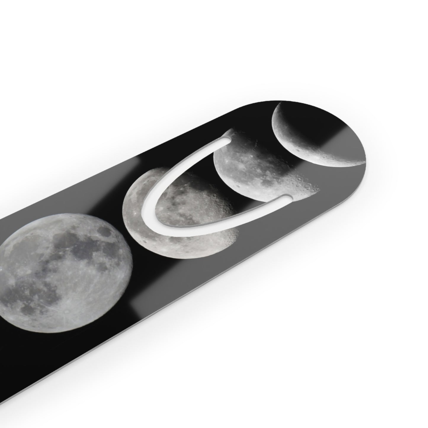 Moon Phase Metal Bookmark — Celestial Lunar Phases Bookmark for Readers