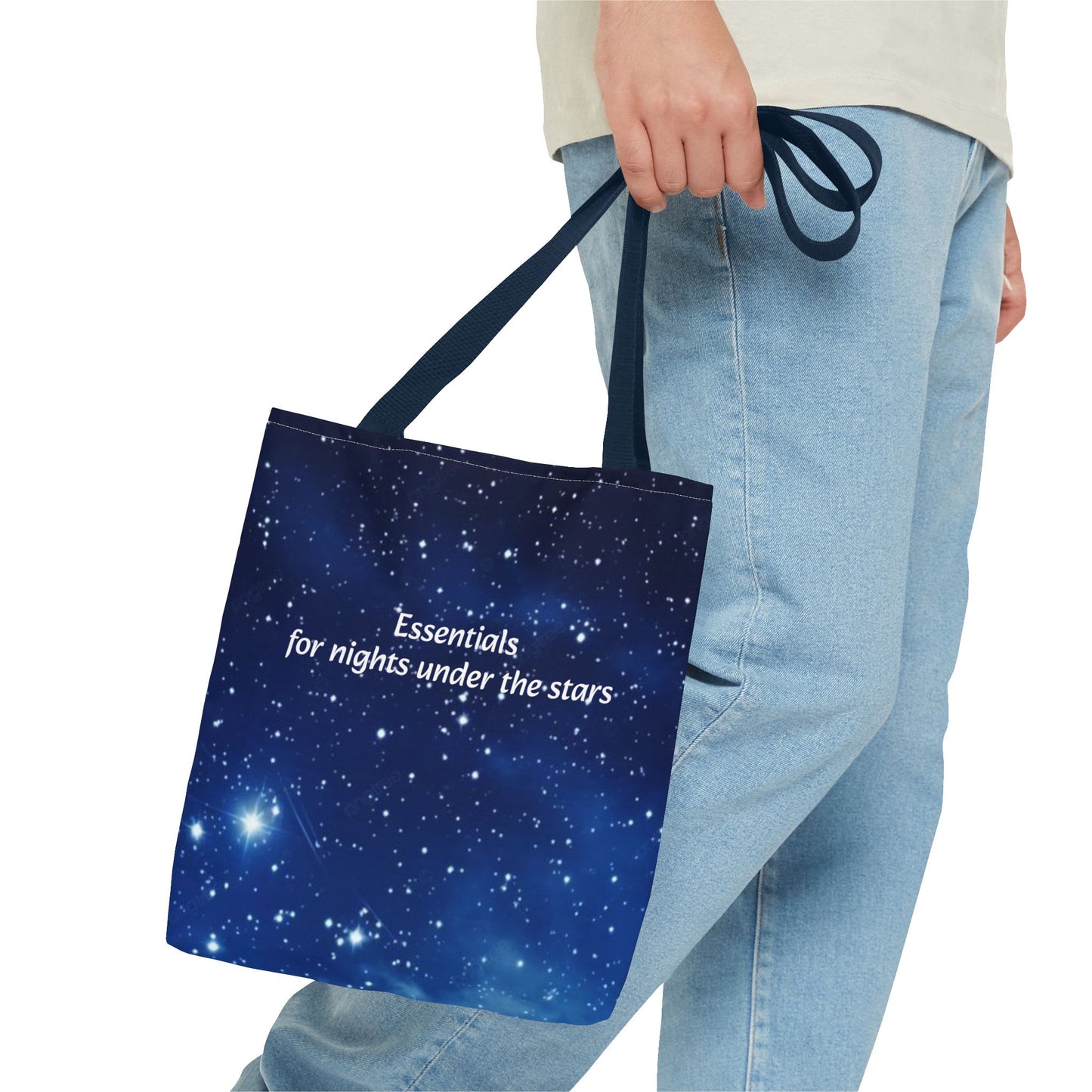 Starry Night Tote Bag — "Essentials for nights under the stars" Canvas Tote