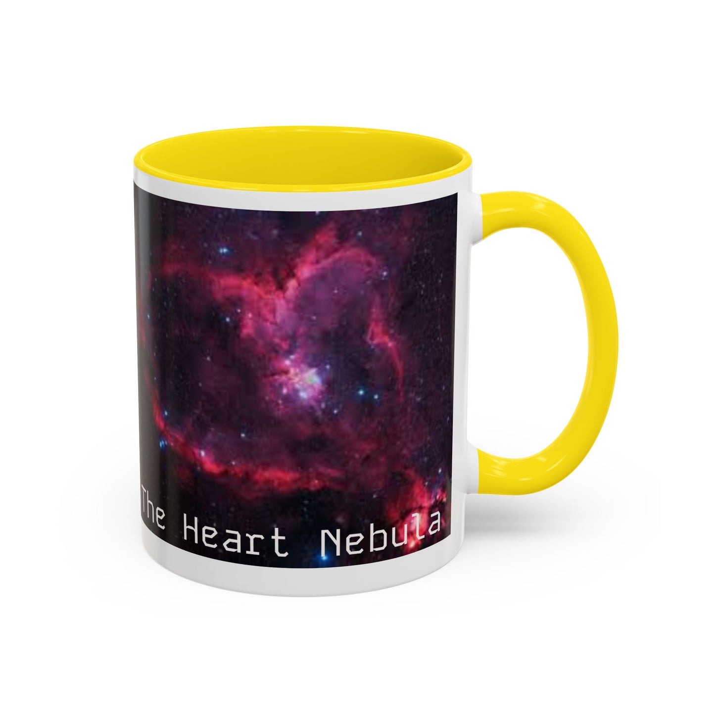 Heart Nebula Coffee Mug — Space Galaxy Accent Mug (11/15oz)