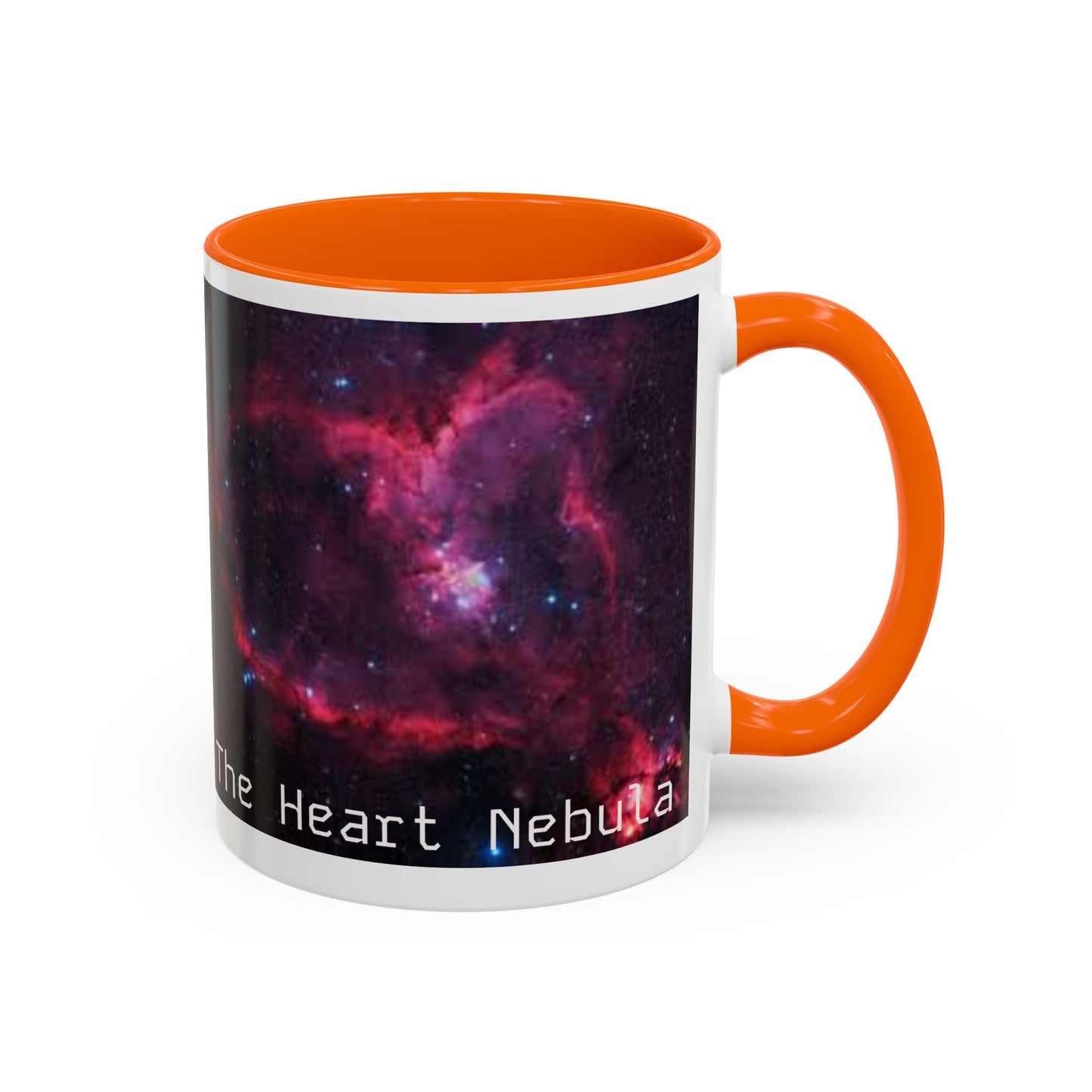 Heart Nebula Coffee Mug — Space Galaxy Accent Mug (11/15oz)