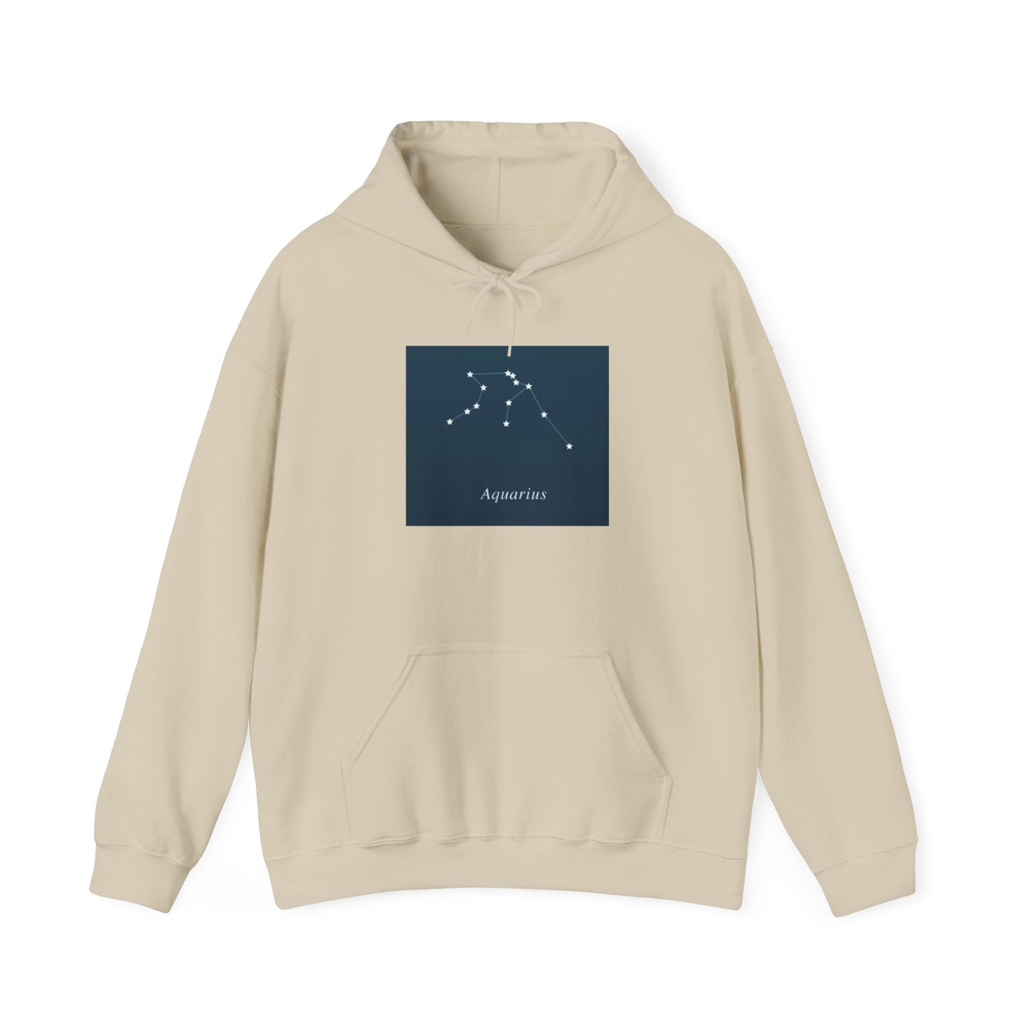 Aquarius Constellation Hoodie — Minimal Zodiac Star Map Sweatshirt