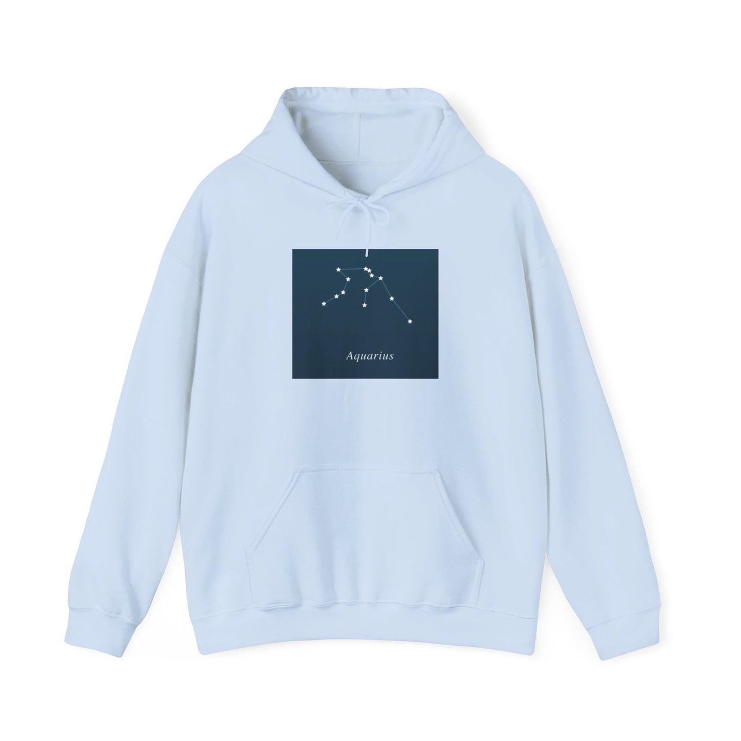 Aquarius Constellation Hoodie — Minimal Zodiac Star Map Sweatshirt