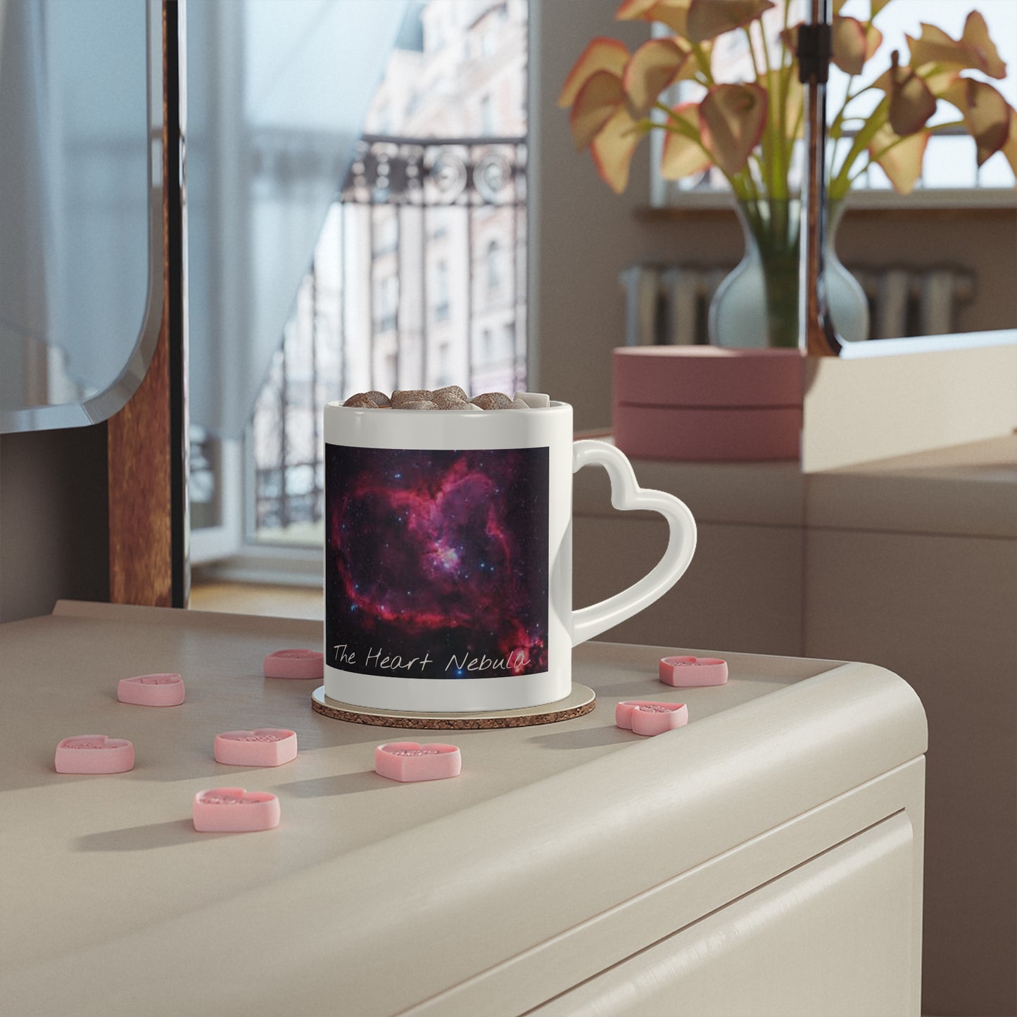 Heart Nebula Mug — "The Heart" Space Galaxy Coffee Cup