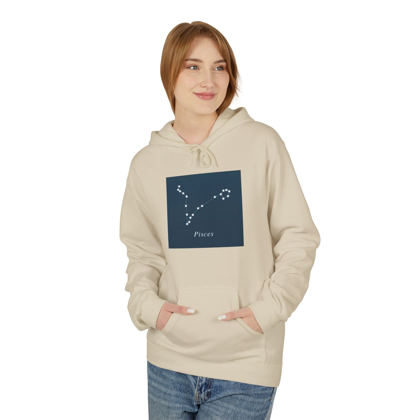 Pisces Constellation Hoodie - Zodiac Star Sign Pullover
