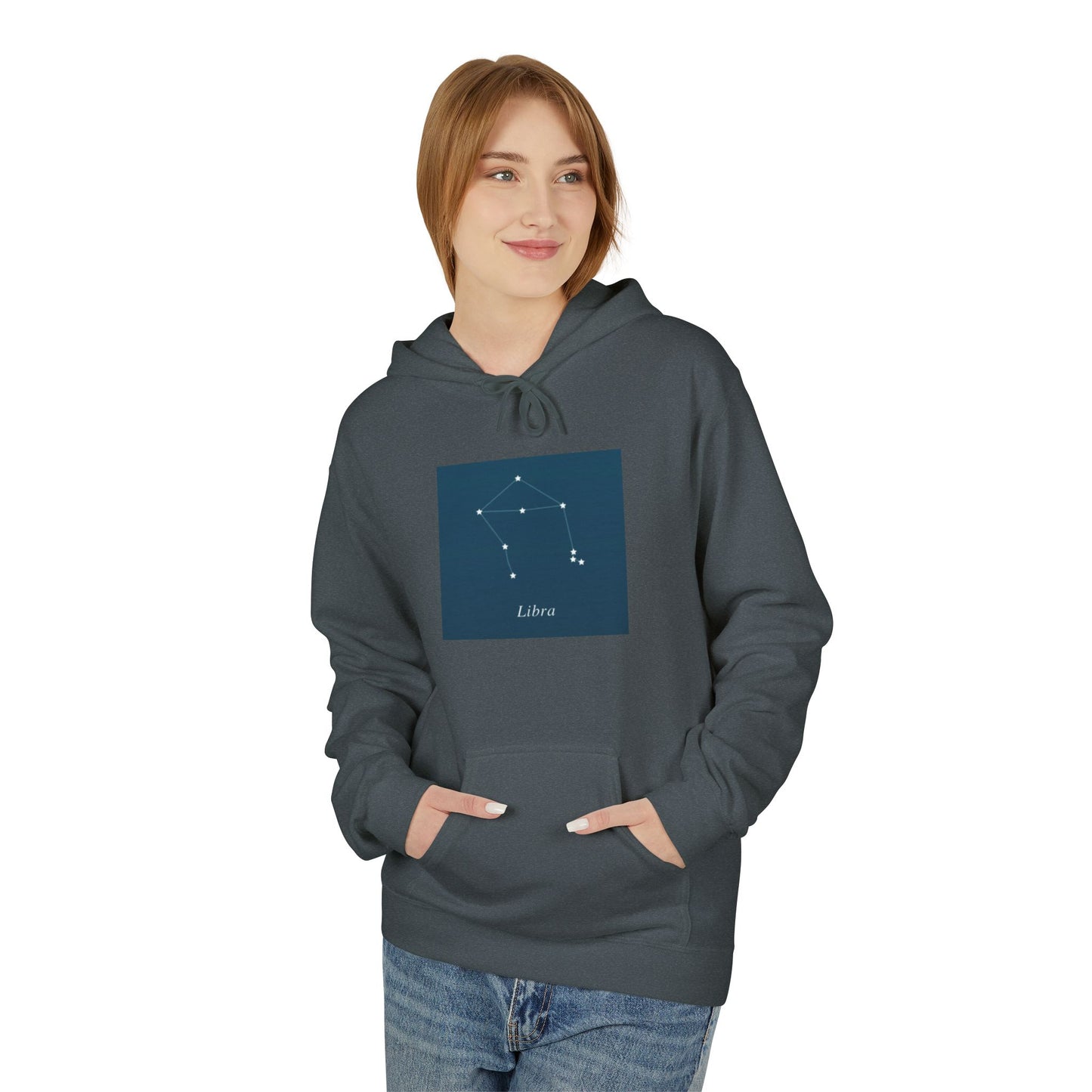 Libra Constellation Hoodie — Night Sky Graphic Pullover