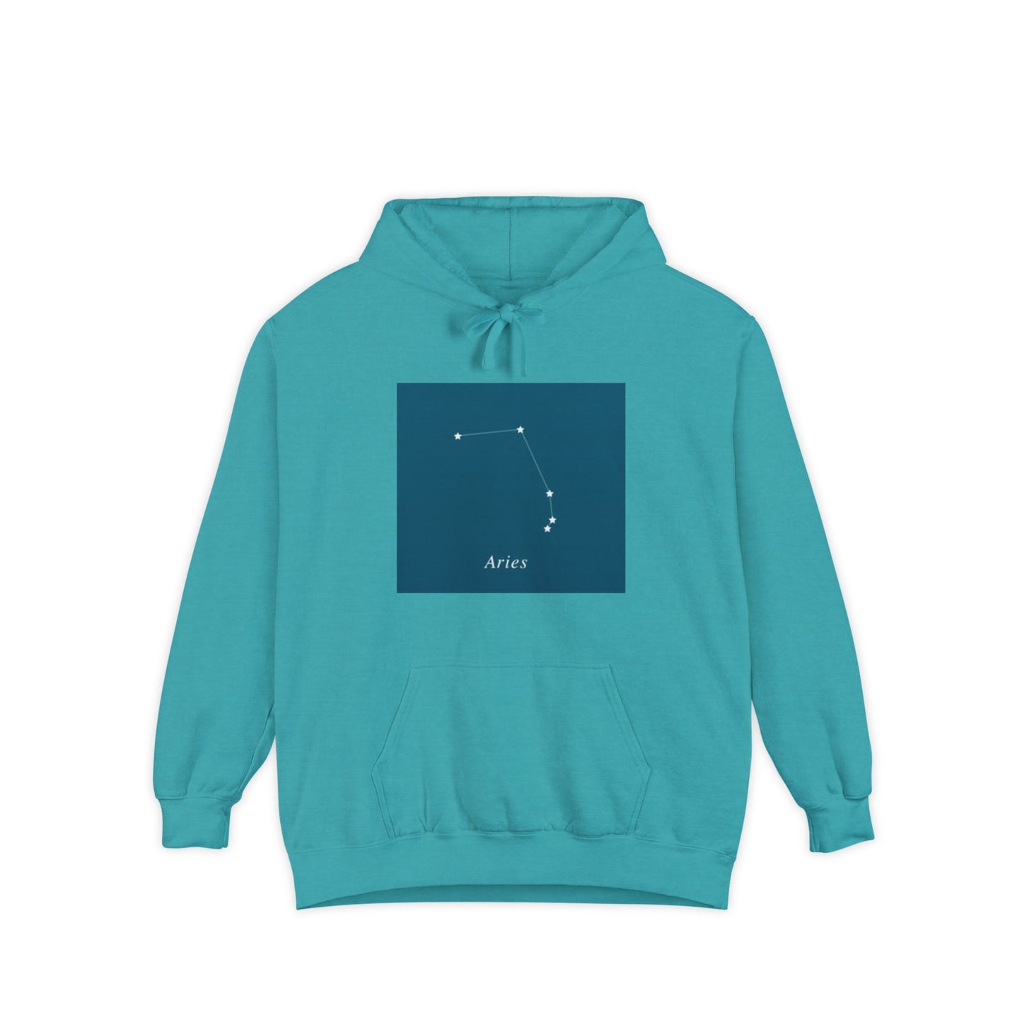 Aries Constellation Hoodie — Minimal Zodiac Star Map Sweatshirt