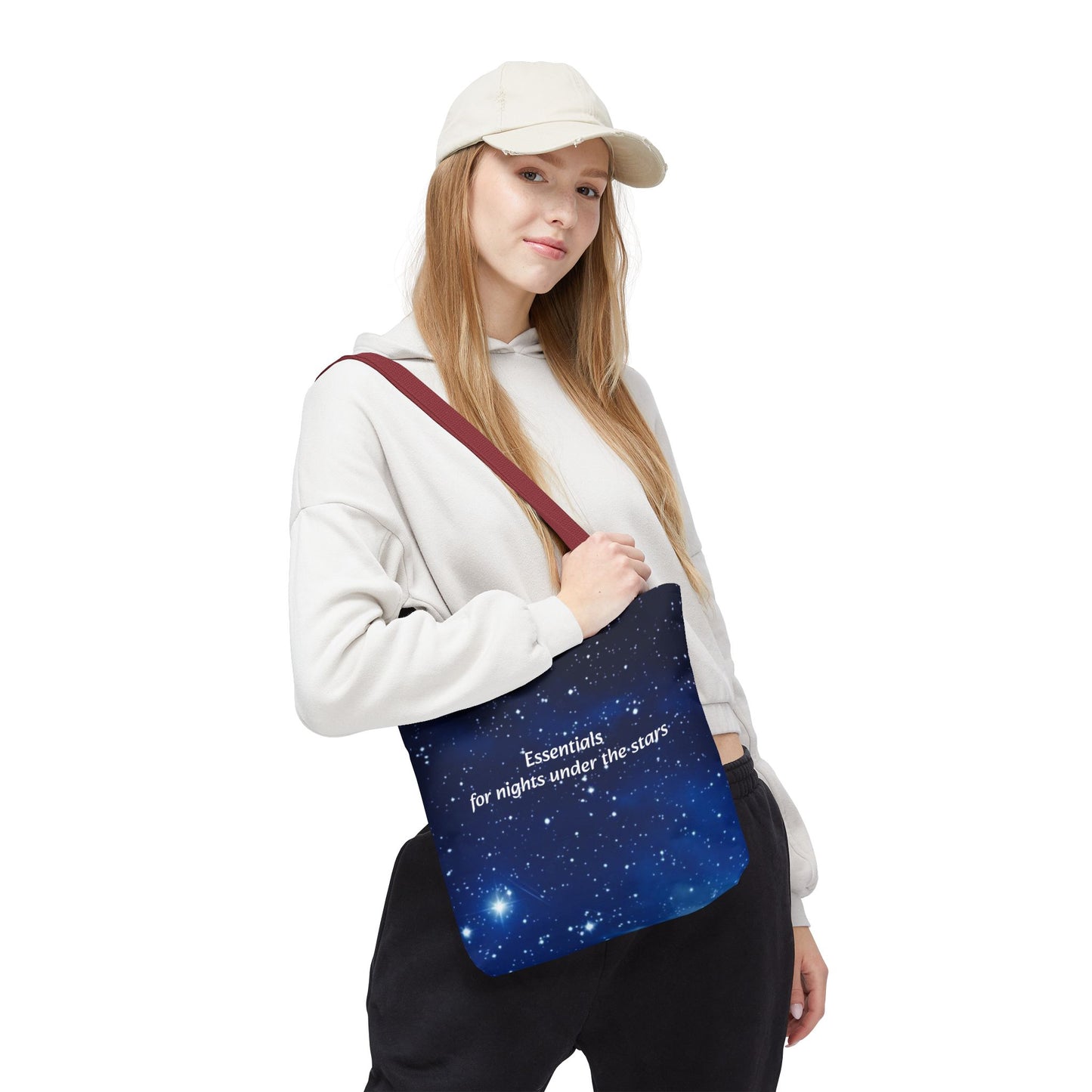 Starry Night Tote Bag — "Essentials for nights under the stars" Canvas Tote