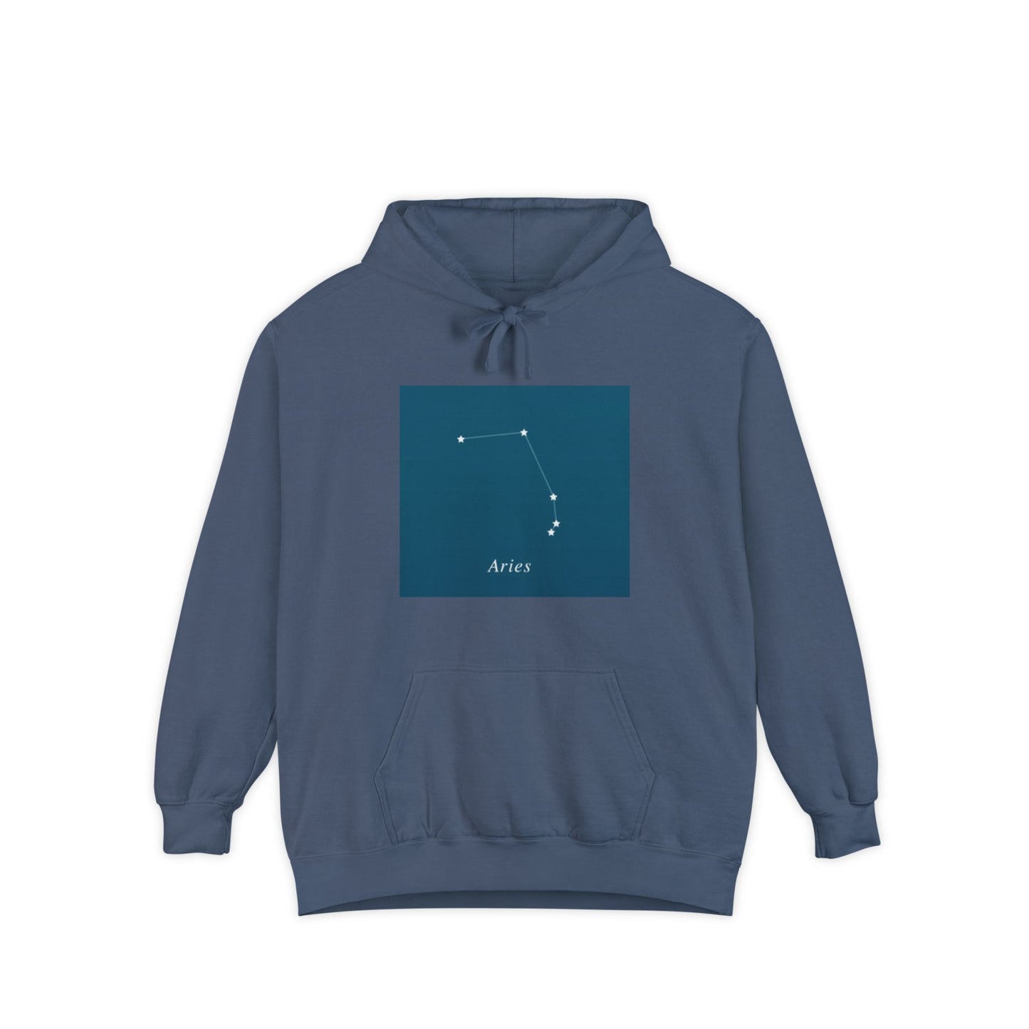 Aries Constellation Hoodie — Minimal Zodiac Star Map Sweatshirt