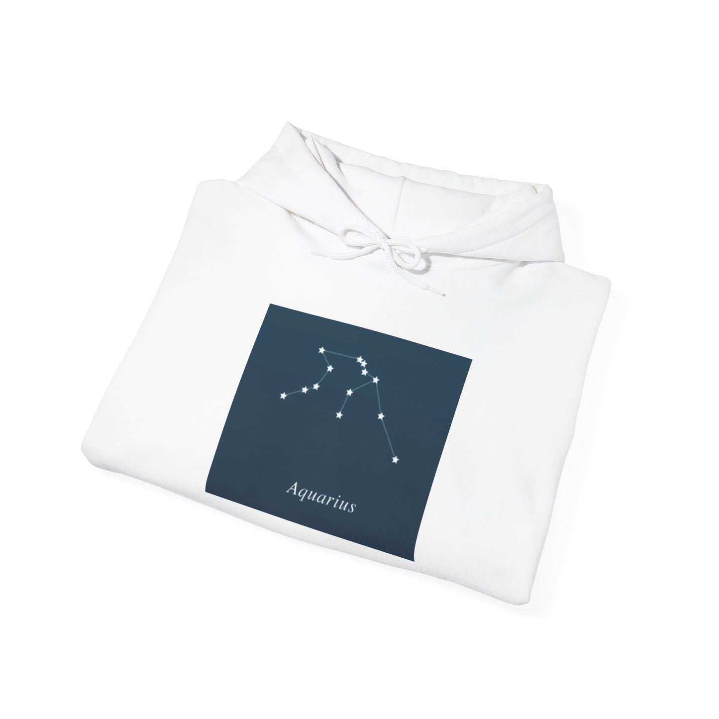 Aquarius Constellation Hoodie — Minimal Zodiac Star Map Sweatshirt