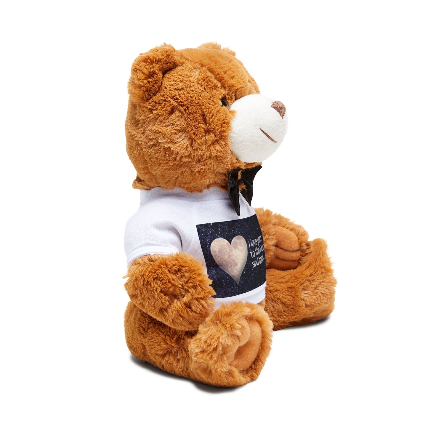 Plush Teddy Bear with 'I Love You to the Moon and Back' T‑Shirt